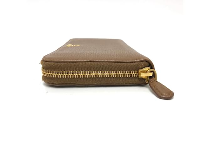 Prada Brown Leather Long Wallet - view 3