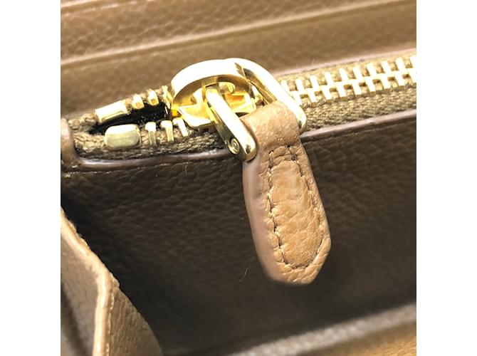 Prada Brown Leather Long Wallet - view 9