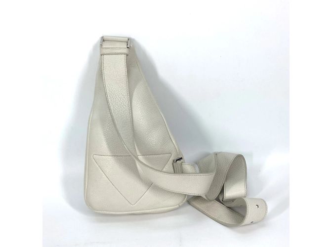 Borsa a Spalla con Logo Triangolo Prada 2VZ098 Bianco - vista 2