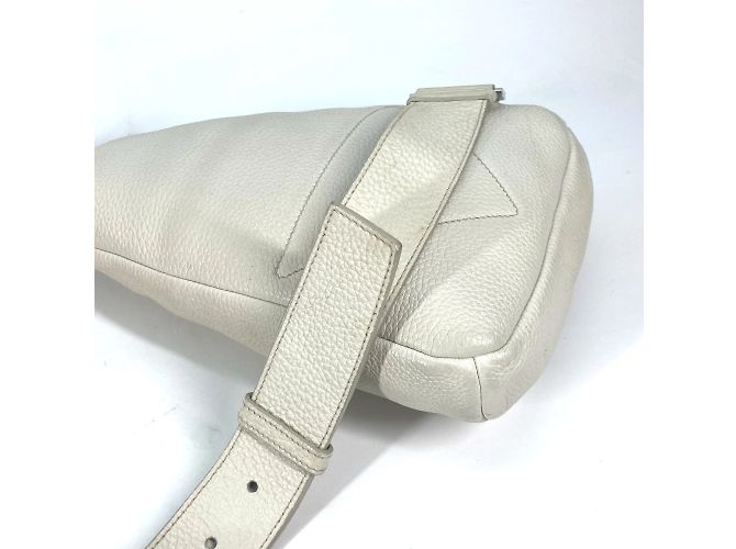 Borsa a Spalla con Logo Triangolo Prada 2VZ098 Bianco - vista 5