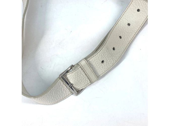 Borsa a Spalla con Logo Triangolo Prada 2VZ098 Bianco - vista 6