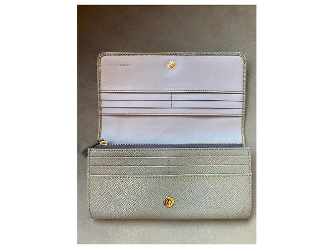 Burberry Billetera Continental con Solapa Gris - vista 10
