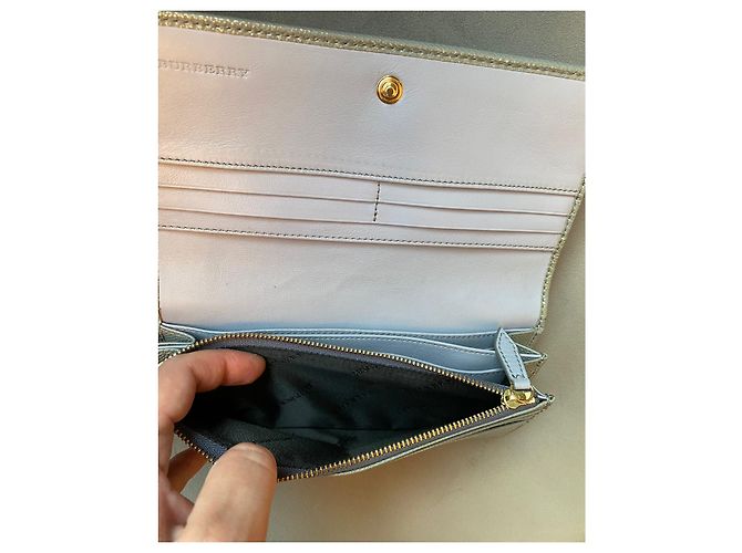 Burberry Billetera Continental con Solapa Gris - vista 15