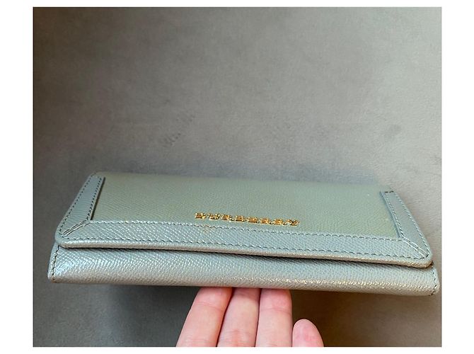 Burberry Billetera Continental con Solapa Gris - vista 5