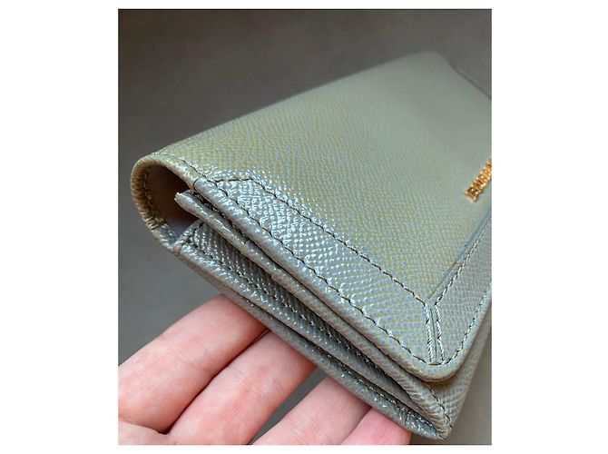Burberry Billetera Continental con Solapa Gris - vista 6