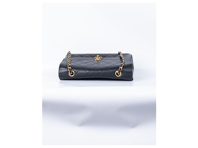 Borsa Chanel Diana Medium in pelle caviar nera Nero - vista 13