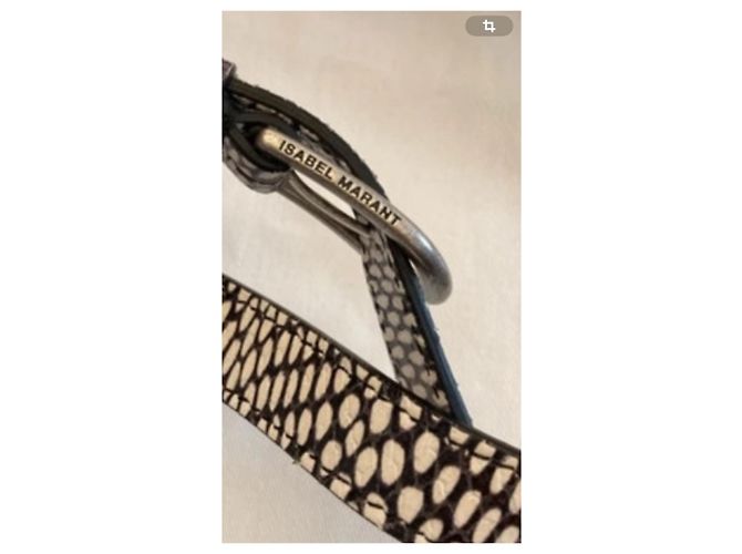Isabel Marant Etoile Handtasche aus Python Leder Python drucken - Ansicht 2