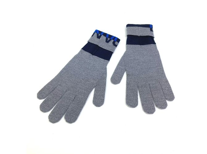 Graue Wollhandschuhe von Louis Vuitton Braun - Ansicht 2