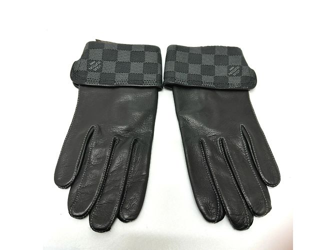 Guanti Damier Graphite M58327 di Louis Vuitton Nero - vista 3