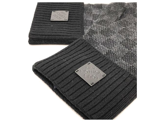 Guanti Damier Graphite Louis Vuitton M77992 Nero - vista 3