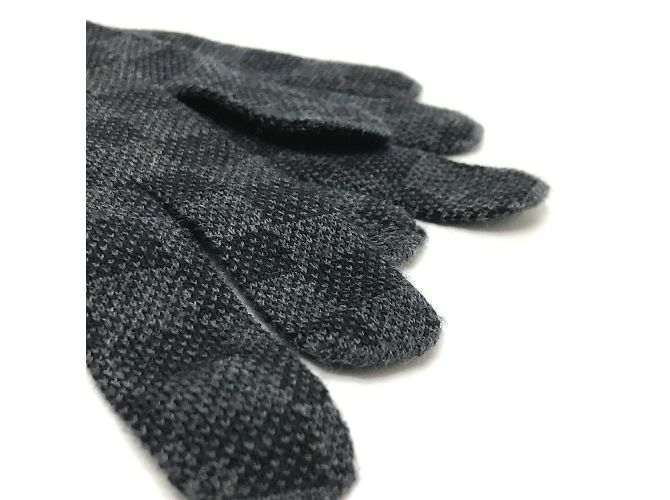Guanti Damier Graphite Louis Vuitton M77992 Nero - vista 4