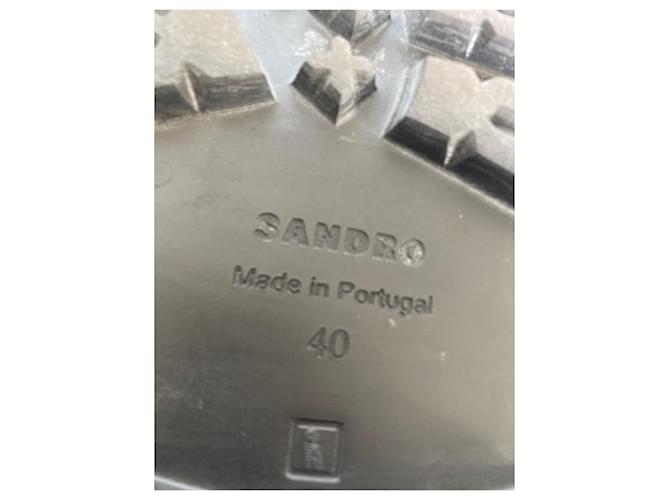 Sandali Sandro in corda color cognac - vista 4