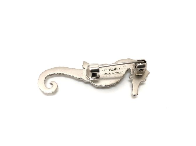 Hermès Silberne Corsage Brosche von Hermes - Ansicht 2