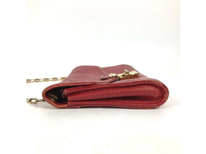 Cartera de Cadena Monogram Empreinte Louis Vuitton Roja - vista 3