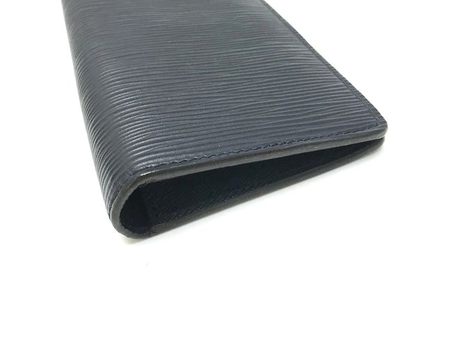 Louis Vuitton Epi Long Wallet in Navy Navy blue - view 3