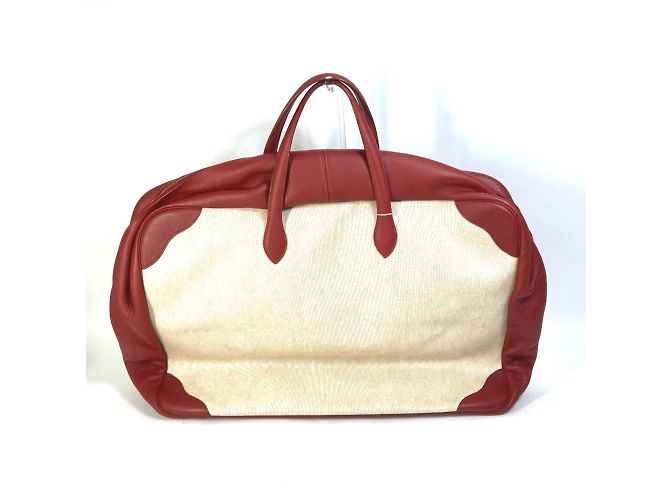 Duffle Hermès Borsa da viaggio Boston beige Hermes - vista 3