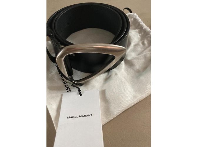 Isabel Marant Gürtel aus schwarzem Leder - Ansicht 2