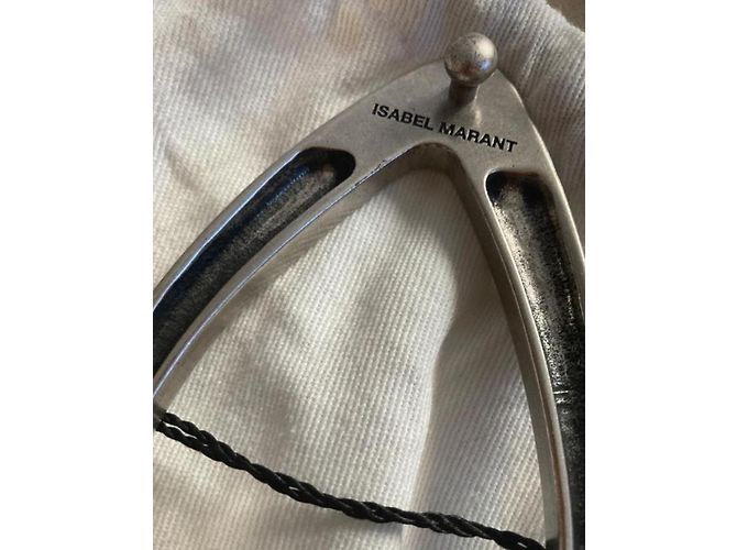 Isabel Marant Gürtel aus schwarzem Leder - Ansicht 5