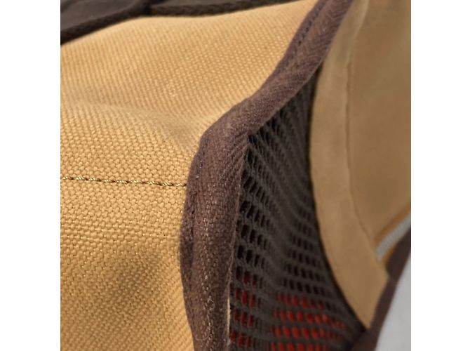 Duffle Hermès Borsa Boston in tessuto marrone Hermes per cani di piccola taglia - vista 10