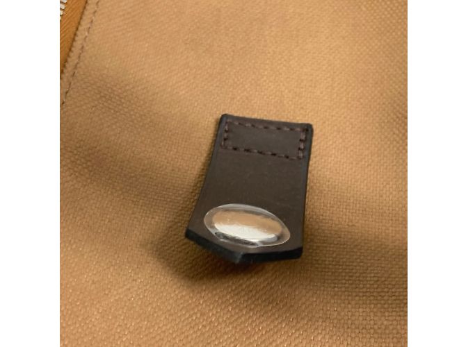 Duffle Hermès Borsa Boston in tessuto marrone Hermes per cani di piccola taglia - vista 15