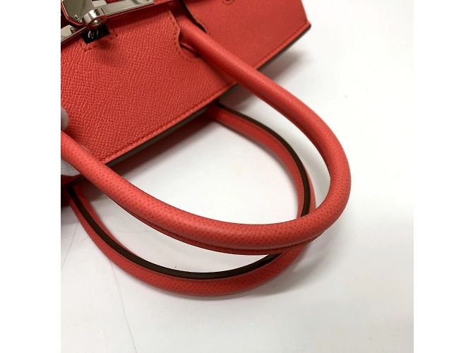 Borsa in pelle rosa Crevetto di Hermès - vista 11