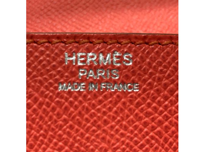 Borsa in pelle rosa Crevetto di Hermès - vista 12