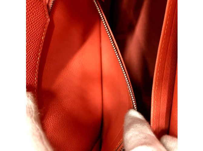 Borsa in pelle rosa Crevetto di Hermès - vista 14