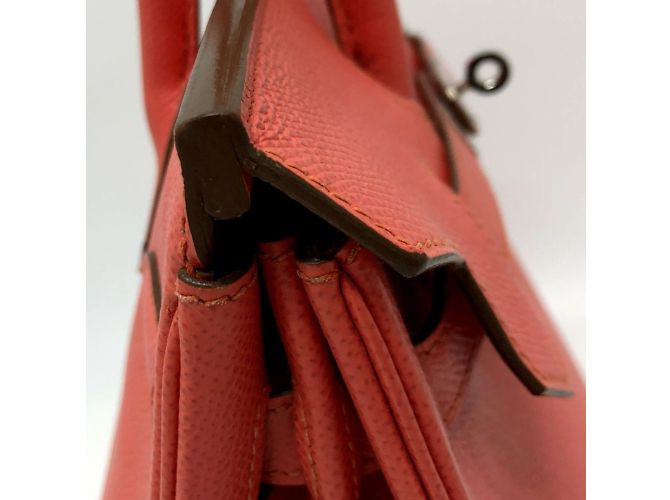 Borsa in pelle rosa Crevetto di Hermès - vista 5