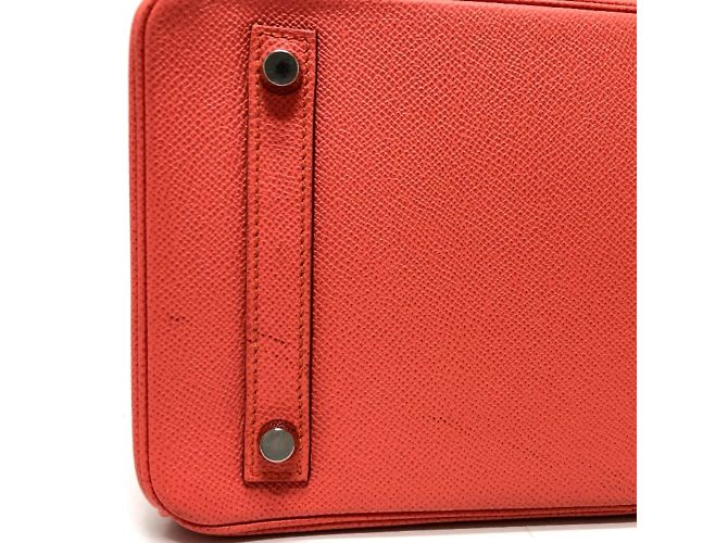 Borsa in pelle rosa Crevetto di Hermès - vista 8
