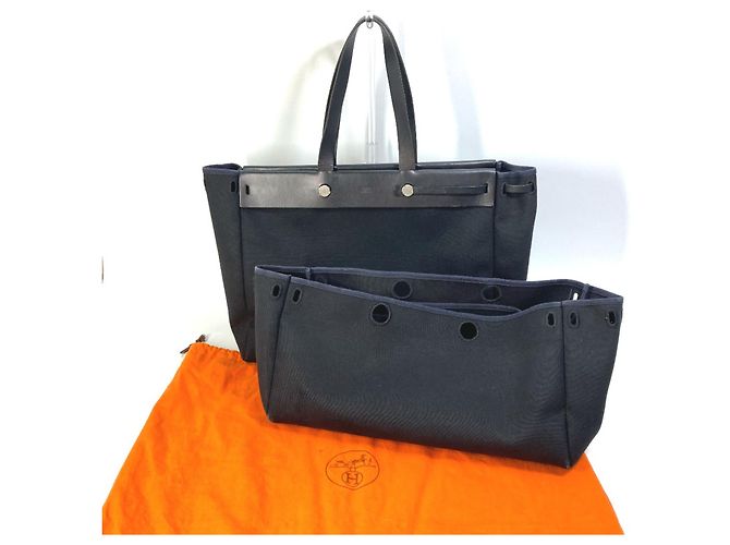 Borsa a Spalla Herbag di Hermès Nero - vista 16