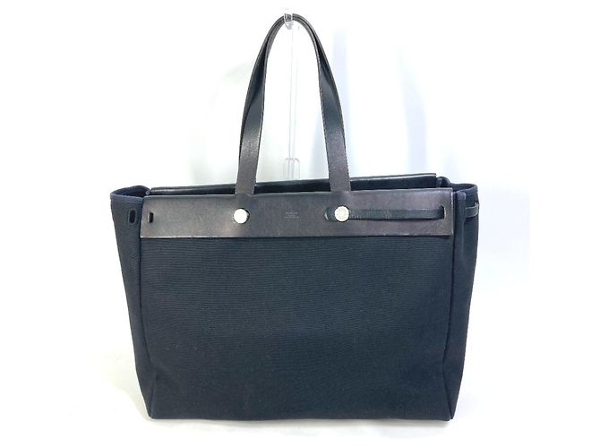 Borsa a Spalla Herbag di Hermès Nero - vista 2