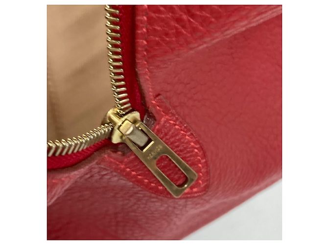 Duffle Hermès Borsa Boston in pelle rossa Hermes Rosso - vista 12