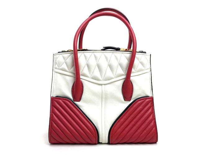 Borsa Biker Miu Miu Bianco - vista 2
