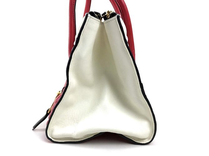 Borsa Biker Miu Miu Bianco - vista 4