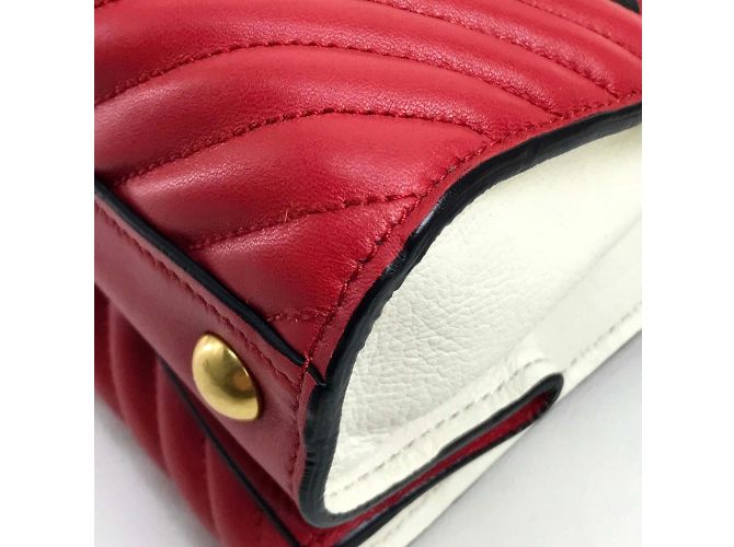 Borsa Biker Miu Miu Bianco - vista 6