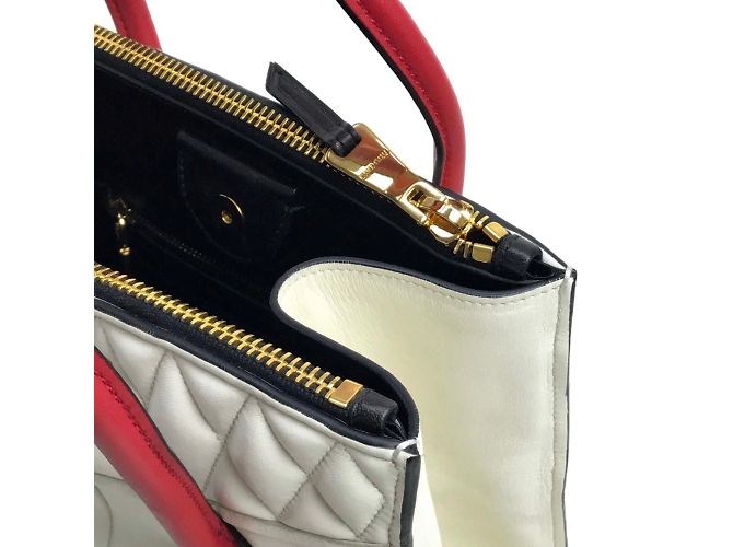Borsa Biker Miu Miu Bianco - vista 8