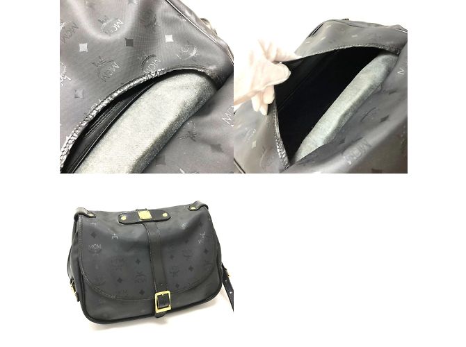 MCM schwarze Schultertasche - Ansicht 13