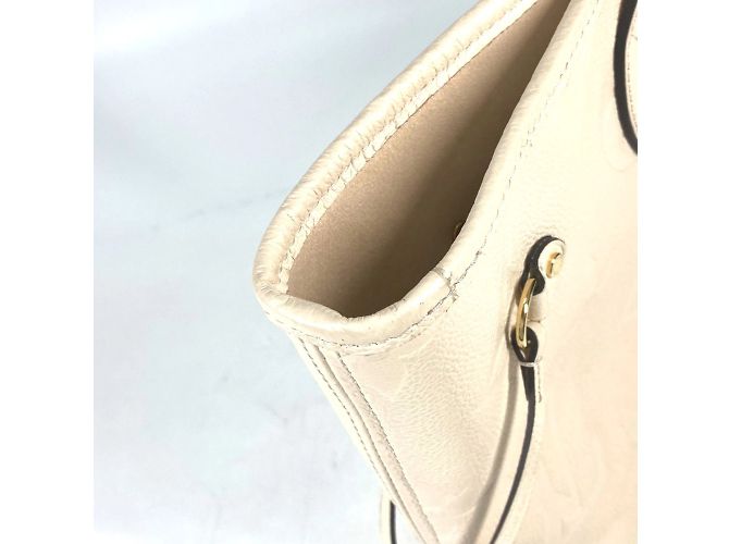 Borsa tote Monogram Empreinte Louis Vuitton Beige - vista 9