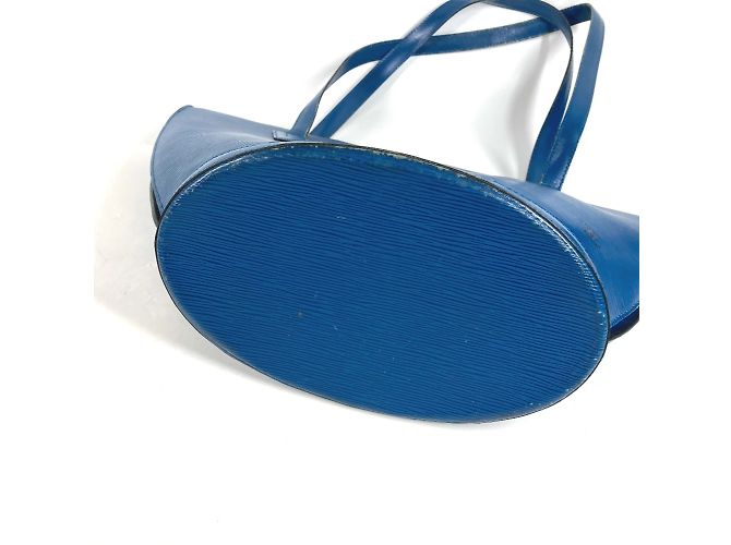 Borsa tote Epi Louis Vuitton in blu Toledo - vista 11
