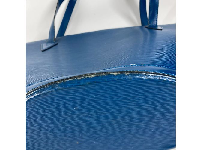 Borsa tote Epi Louis Vuitton in blu Toledo - vista 12
