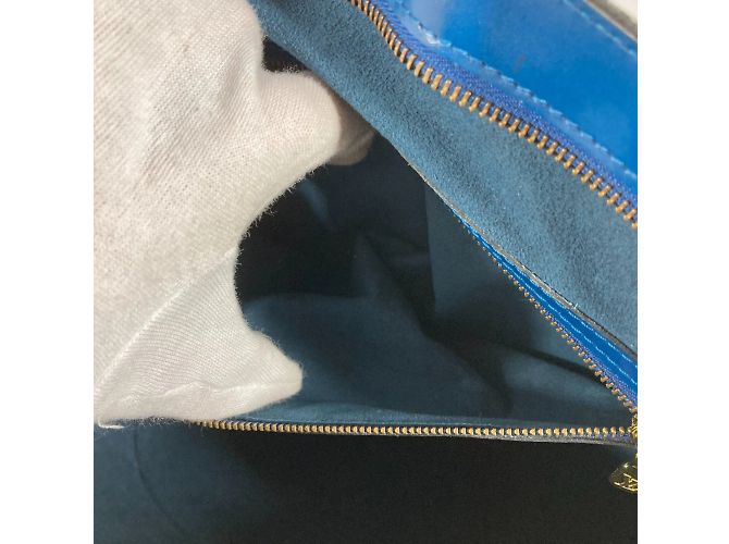 Borsa tote Epi Louis Vuitton in blu Toledo - vista 18
