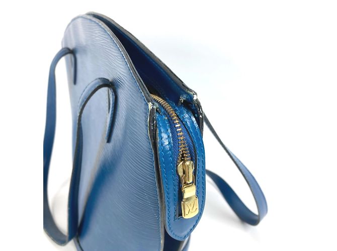 Borsa tote Epi Louis Vuitton in blu Toledo - vista 5