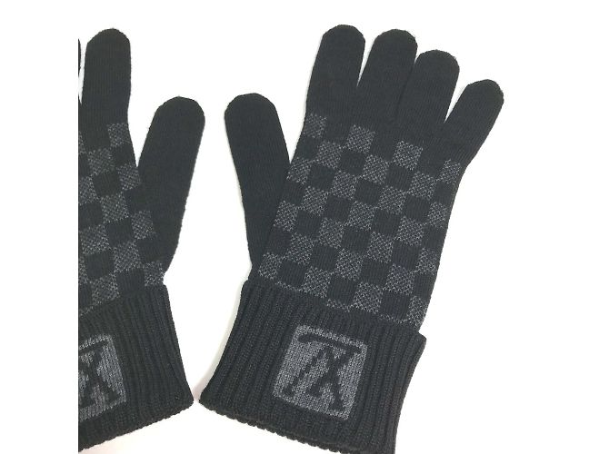 Guanti Damier Graphite M70006 di Louis Vuitton Nero - vista 3