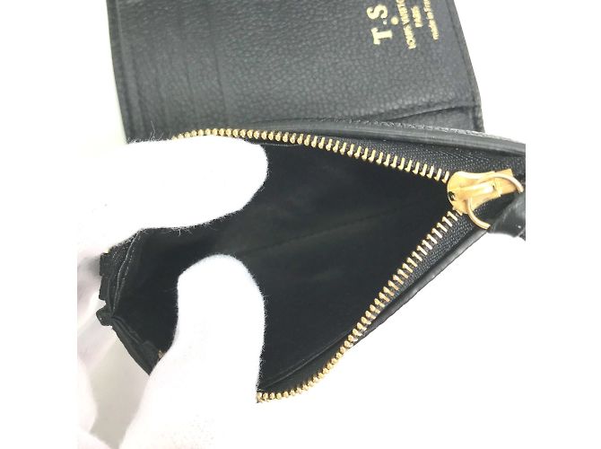 Louis Vuitton Monogram Empreinte Compact Wallet Black - view 10