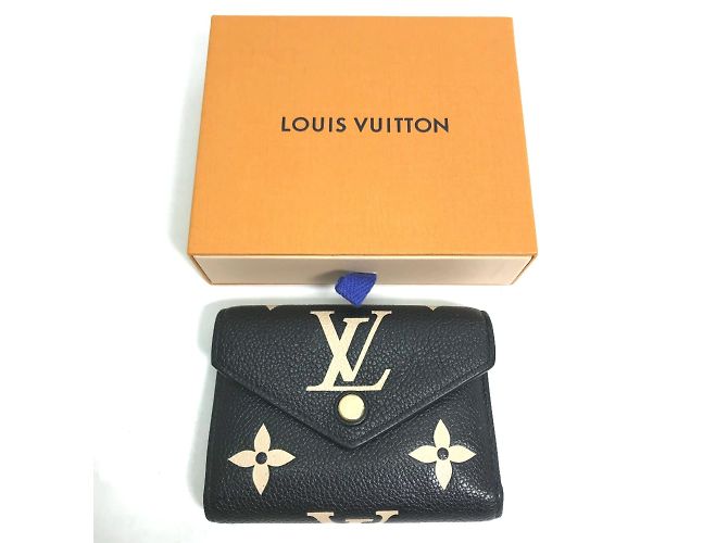 Louis Vuitton Monogram Empreinte Compact Wallet Black - view 12
