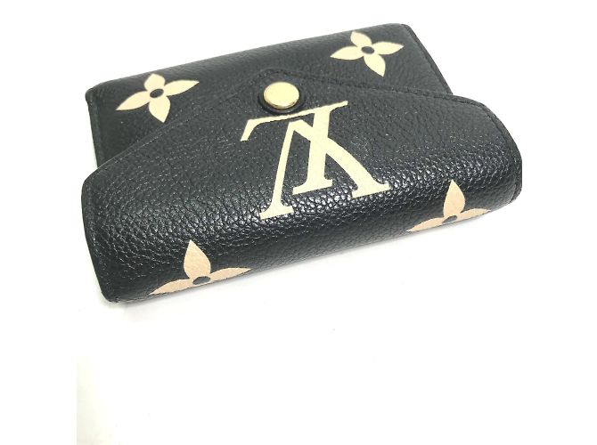 Louis Vuitton Monogram Empreinte Compact Wallet Black - view 4