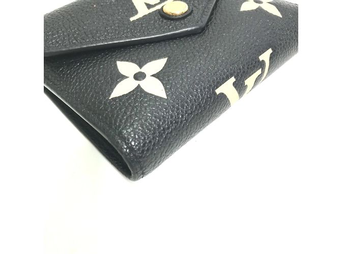 Louis Vuitton Monogram Empreinte Compact Wallet Black - view 6