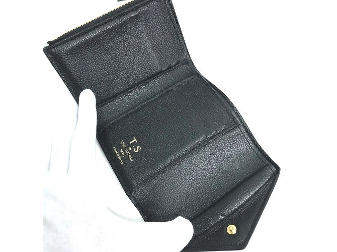 Louis Vuitton Monogram Empreinte Compact Wallet Black - view 7