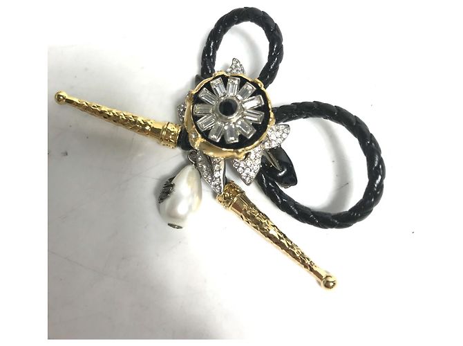 Spilla in strass Louis Vuitton Nero - vista 4