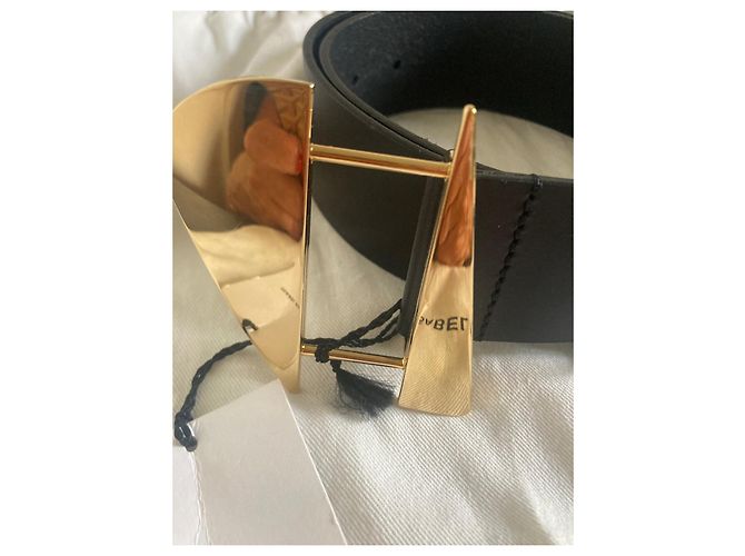 Isabel Marant Gürtel aus schwarzem Leder 85 cm - Ansicht 3